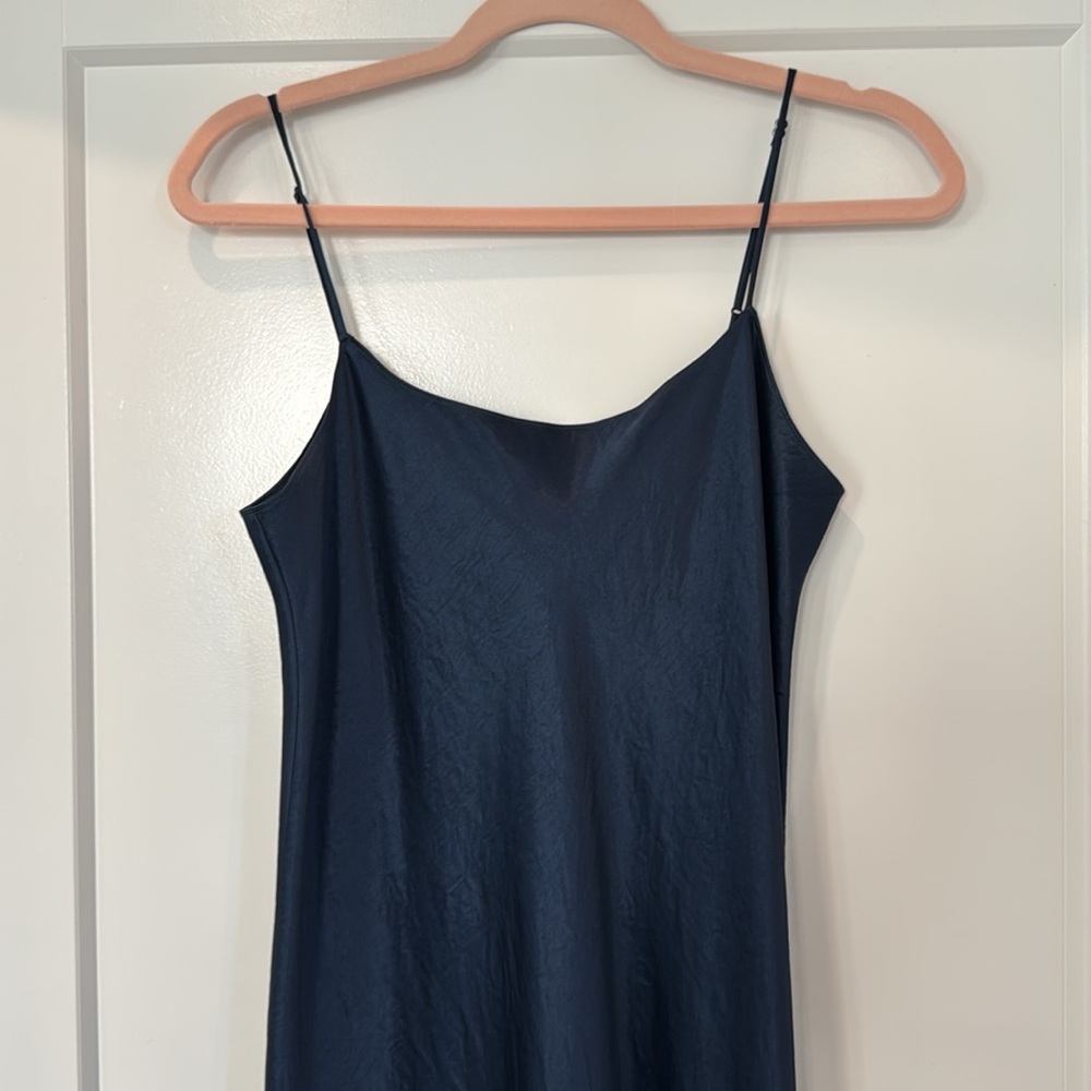 Vince navy satin Slip Dress - Picture 2 of 5